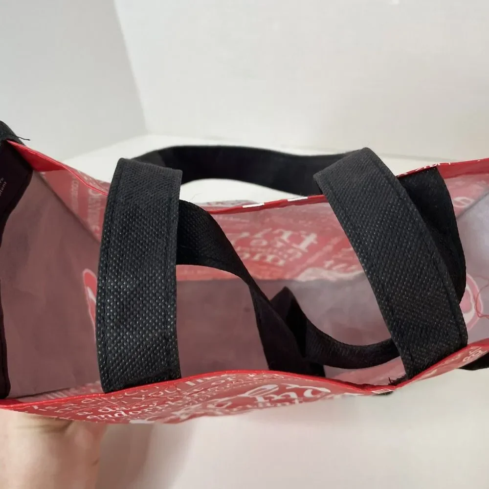 Lululemon Tote Bag, Red/black, Small, ~11”x9”x4”, Reusable Shopping Bag - Picture 5 of 9